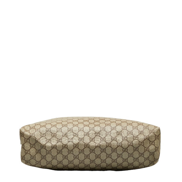 グッチ オールド GGスプリーム ハンドバッグ トートバッグ 39 02 061 ベージュ PVC レザー レディース GUCCI 【中古】