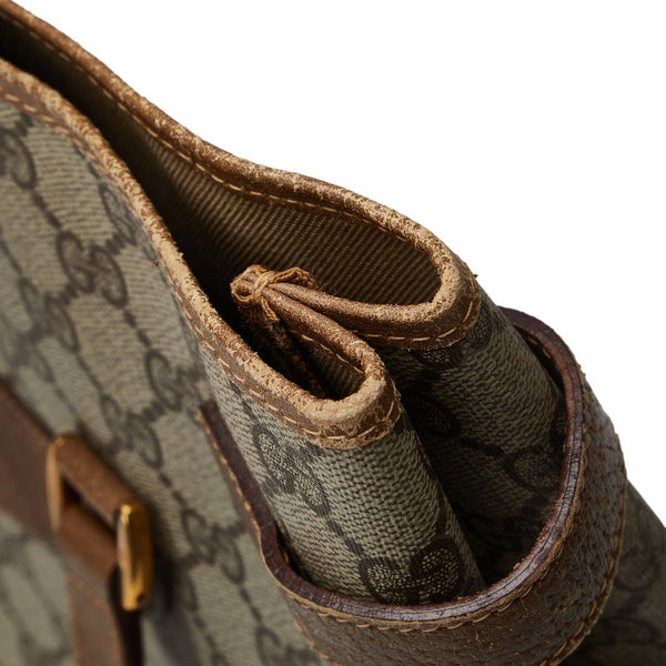 グッチ オールド GGスプリーム ハンドバッグ トートバッグ 39 02 061 ベージュ PVC レザー レディース GUCCI 【中古】