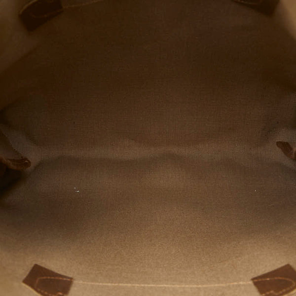 グッチ オールド GGスプリーム ハンドバッグ トートバッグ 39 02 061 ベージュ PVC レザー レディース GUCCI 【中古】