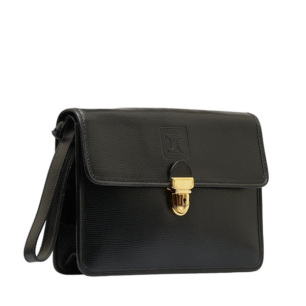 セリーヌ クラッチバッグ セカンドバッグ ブラック レザー レディース CELINE 【中古】