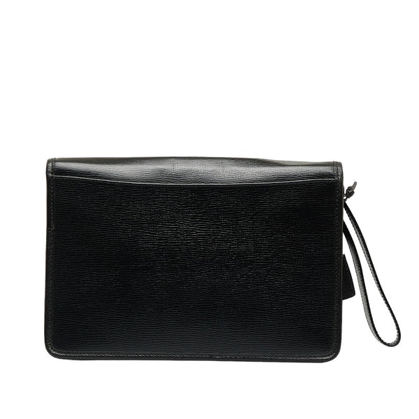 セリーヌ クラッチバッグ セカンドバッグ ブラック レザー レディース CELINE 【中古】