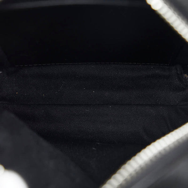 ケンゾー ロゴ 斜め掛け ショルダーバッグ ブラック レザー レディース KENZO 【中古】