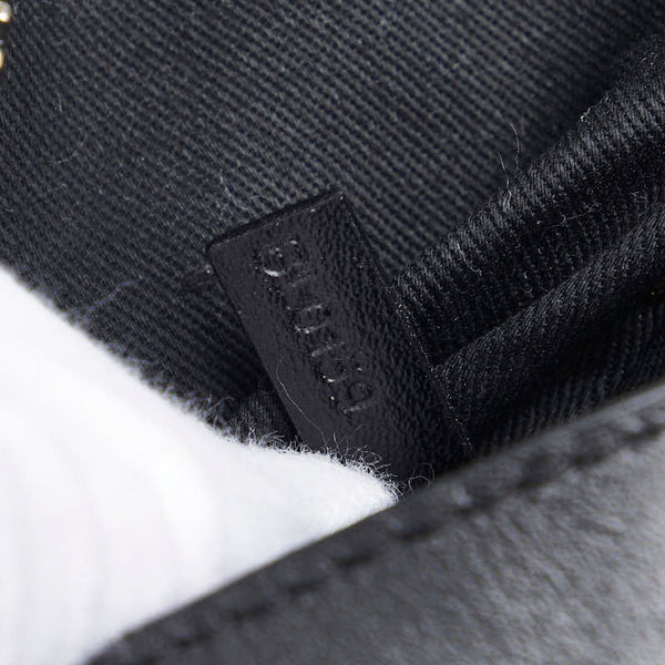 ケンゾー ロゴ 斜め掛け ショルダーバッグ ブラック レザー レディース KENZO 【中古】