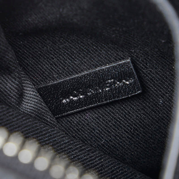 ケンゾー ロゴ 斜め掛け ショルダーバッグ ブラック レザー レディース KENZO 【中古】