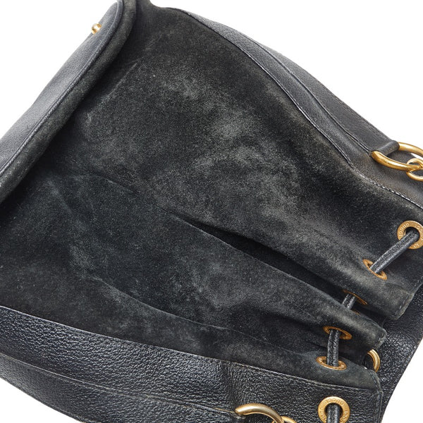 グッチ バンブー ハンドバッグ 001 2865 ブラック スウェード レザー レディース GUCCI 【中古】