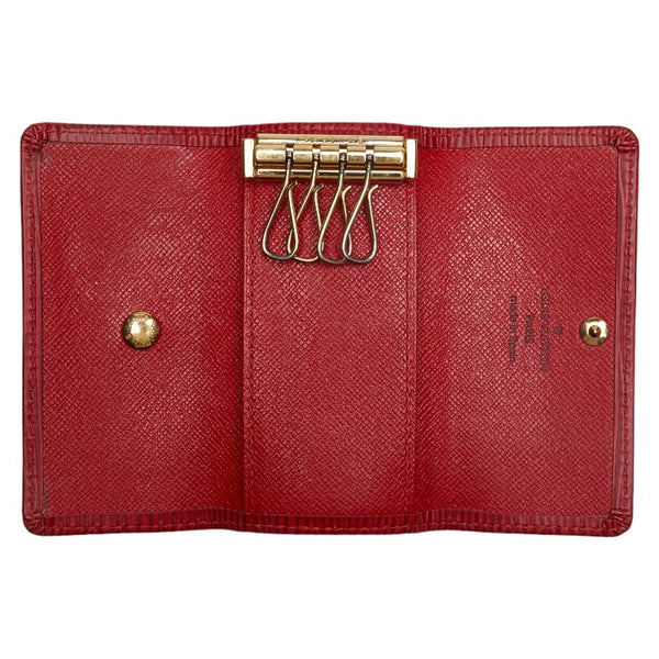 ルイ ヴィトン エピ ミュルティクレ4 キーケース キーホルダー M6382E カスティリアンレッド レザー レディース LOUIS VUITTON 【中古】