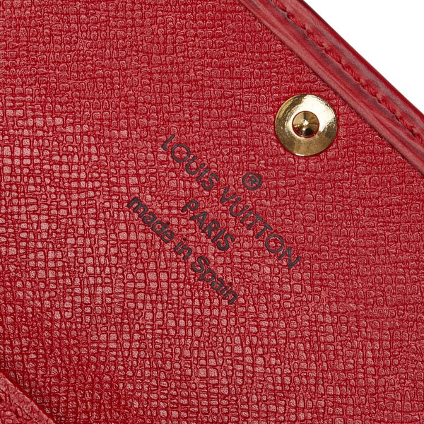 ルイ ヴィトン エピ ミュルティクレ4 キーケース キーホルダー M6382E カスティリアンレッド レザー レディース LOUIS VUITTON 【中古】