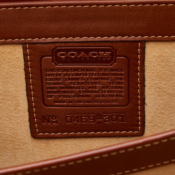 コーチ トランクケース ブラウン レザー レディース COACH 【中古】