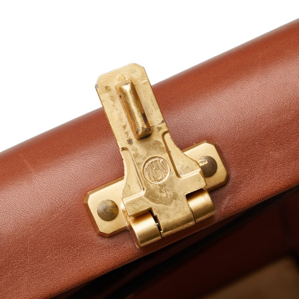 コーチ トランクケース ブラウン レザー レディース COACH 【中古】