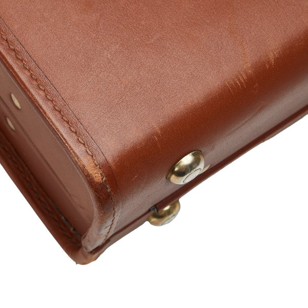 コーチ トランクケース ブラウン レザー レディース COACH 【中古】