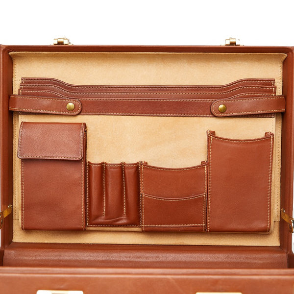 コーチ トランクケース ブラウン レザー レディース COACH 【中古】