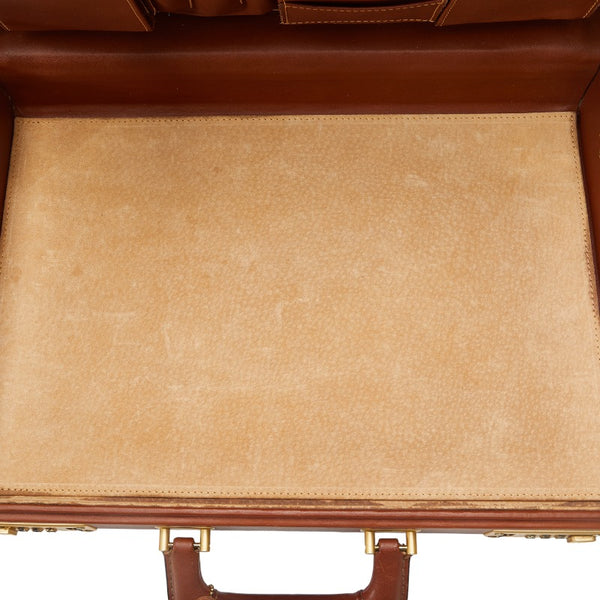 コーチ トランクケース ブラウン レザー レディース COACH 【中古】