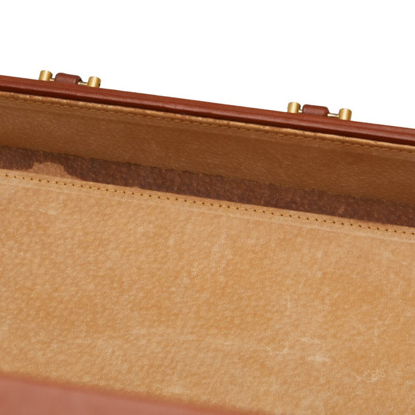 コーチ トランクケース ブラウン レザー レディース COACH 【中古】