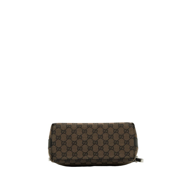 グッチ GGキャンバス ワンショルダーバッグ 000 0602 ブラウン キャンバス レザー レディース GUCCI 【中古】