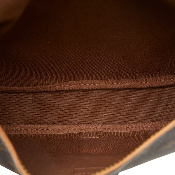 ルイ ヴィトン モノグラム ソミュール30 斜め掛け ショルダーバッグ M42256 ブラウン PVC レザー レディース LOUIS VUITTON 【中古】