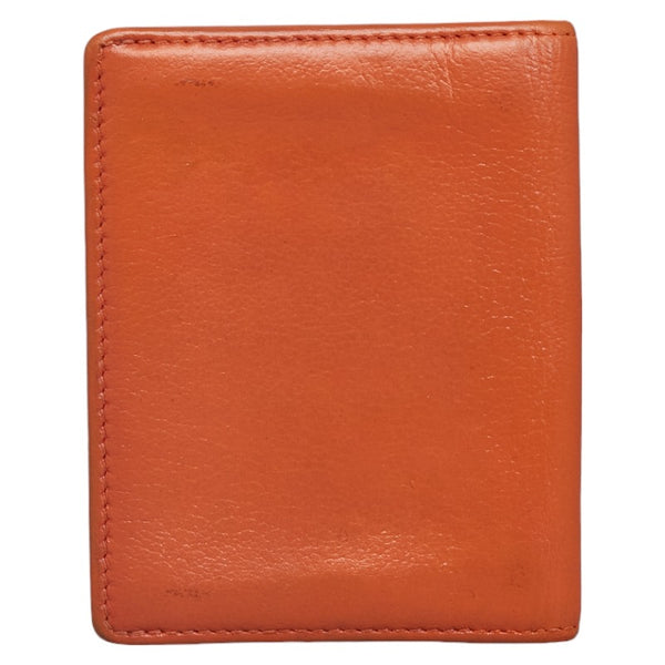 シャネル ココマーク カンボン カードケース 名刺入れ オレンジ レザー レディース CHANEL 【中古】