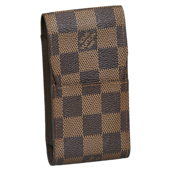 ルイ ヴィトン ダミエ エテュイ シガレット シガレットケース N63024 ブラウン PVC レザー レディース LOUIS VUITTON 【中古】