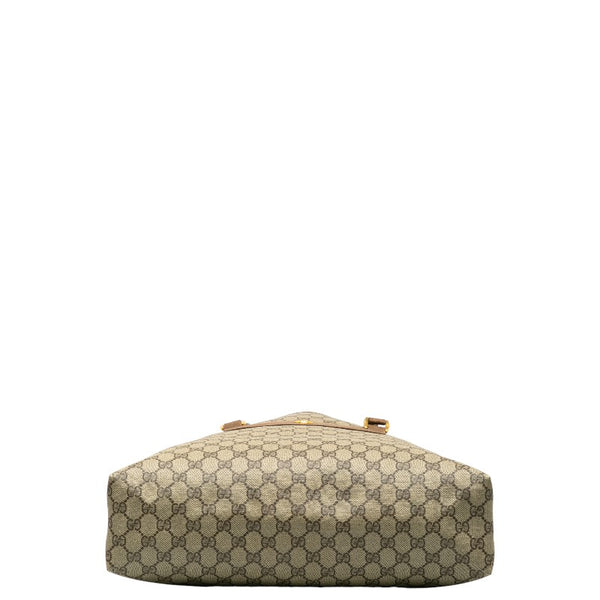 グッチ GGプラス ハンドバッグ トートバッグ 3902091 ブラウン PVC レザー レディース GUCCI 【中古】