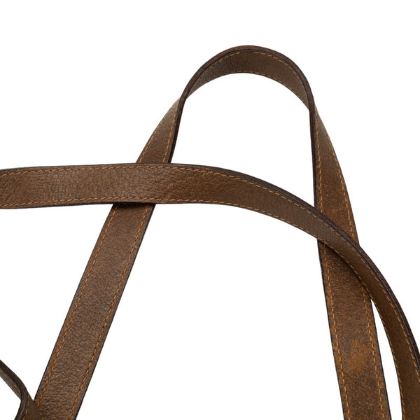 グッチ GGプラス ハンドバッグ トートバッグ 3902091 ブラウン PVC レザー レディース GUCCI 【中古】