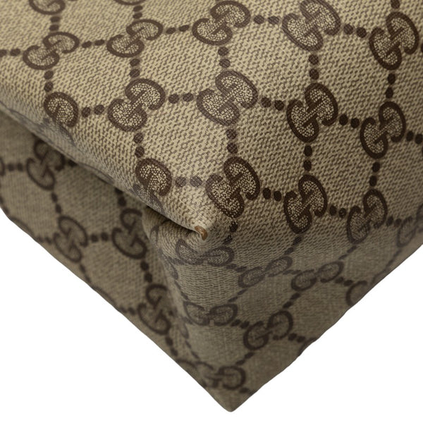 グッチ GGプラス ハンドバッグ トートバッグ 3902091 ブラウン PVC レザー レディース GUCCI 【中古】