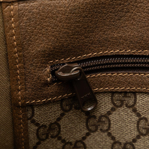 グッチ GGプラス ハンドバッグ トートバッグ 3902091 ブラウン PVC レザー レディース GUCCI 【中古】