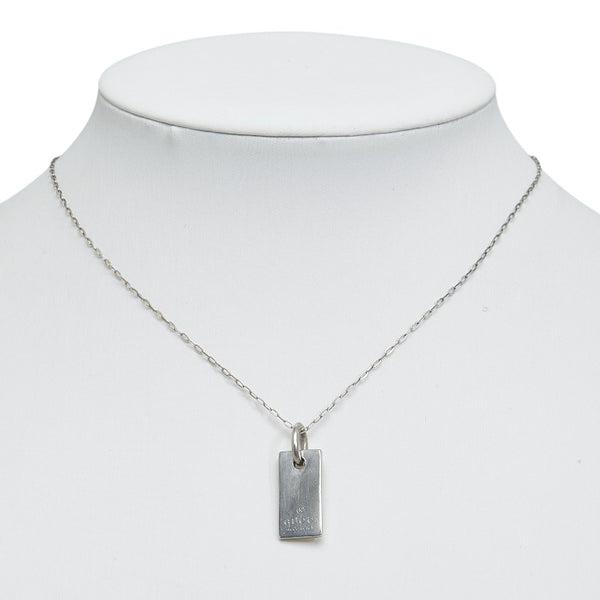 グッチ ドッグタグ ネックレス SV925 シルバー レディース GUCCI 【中古】