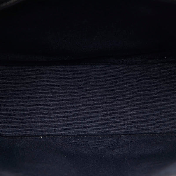 エルメス フールトゥPM ハンドバッグ ブラック ネイビー キャンバス レディース HERMES 【中古】