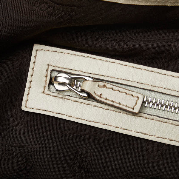 グッチ GGキャンバス トートバッグ 232956 ベージュ キャンバス レザー レディース GUCCI 【中古】