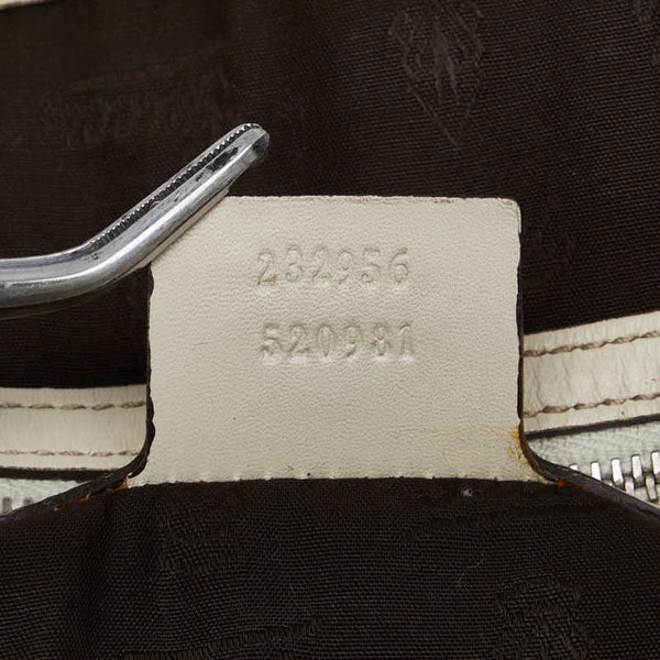 グッチ GGキャンバス トートバッグ 232956 ベージュ キャンバス レザー レディース GUCCI 【中古】