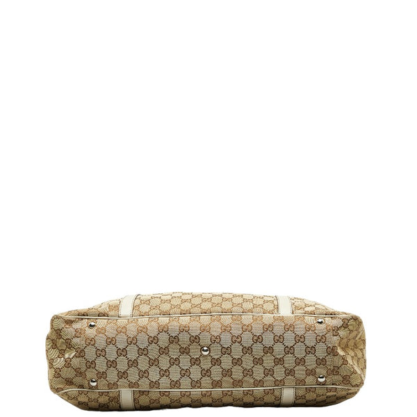 グッチ GGキャンバス トートバッグ 232956 ベージュ キャンバス レザー レディース GUCCI 【中古】
