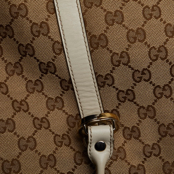 グッチ GGキャンバス トートバッグ 232956 ベージュ キャンバス レザー レディース GUCCI 【中古】
