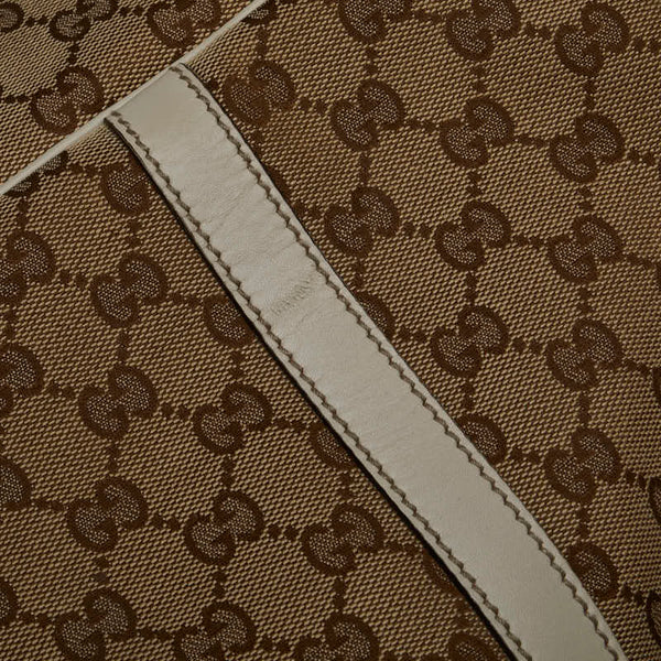 グッチ GGキャンバス トートバッグ 232956 ベージュ キャンバス レザー レディース GUCCI 【中古】