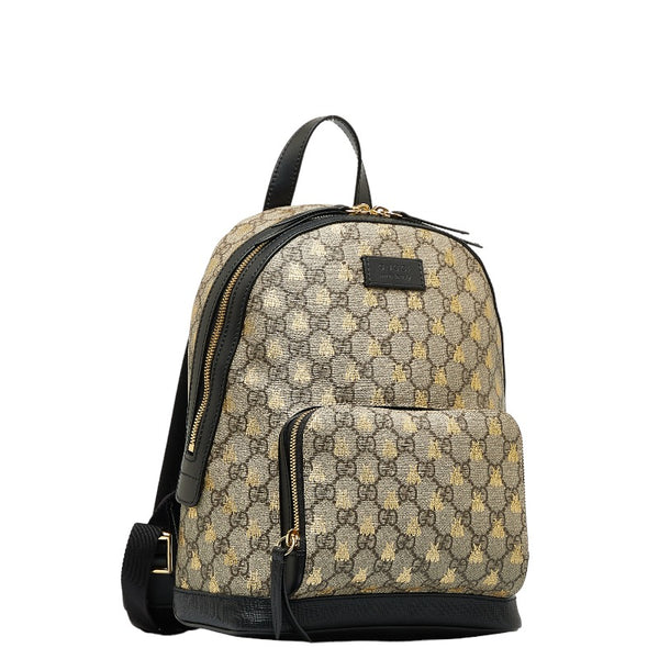 グッチ GGスプリーム ティアン リュック バックパック 427042 ベージュ マルチカラー PVC レザー レディース GUCCI 【中古】