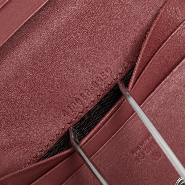 グッチ GGブルームス カードケース 札入れあり 410088 ベージュ ピンク PVC レザー レディース GUCCI 【中古】