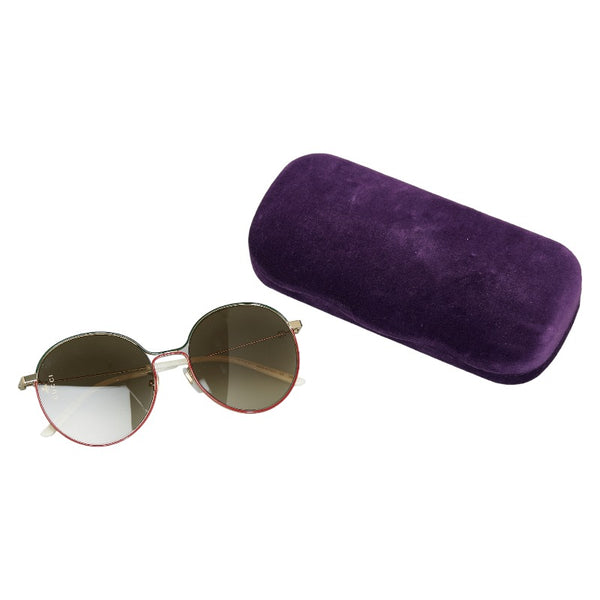 グッチ アジアンフィット サングラス GG0395SK 003 ブラック グリーン レッド プラスチック レディース GUCCI 【中古】