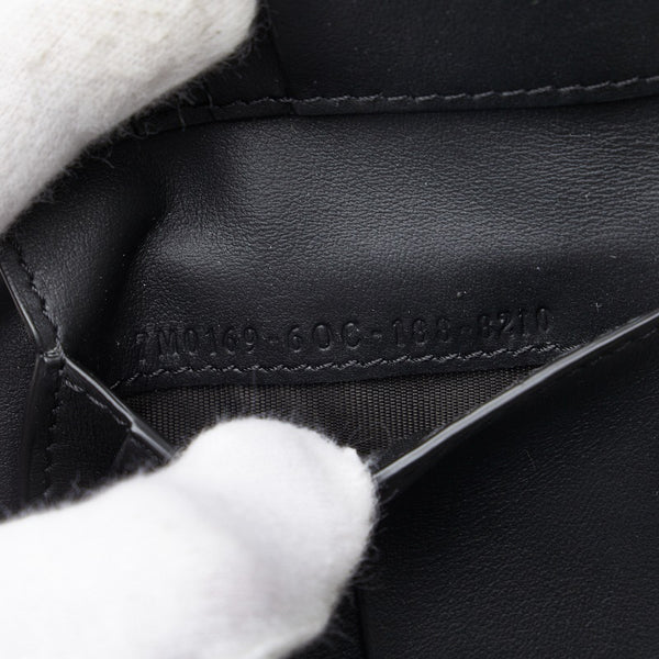 フェンディ モンスター バグズアイ 二つ折り財布 7M0169 ブラック レザー メンズ FENDI 【中古】