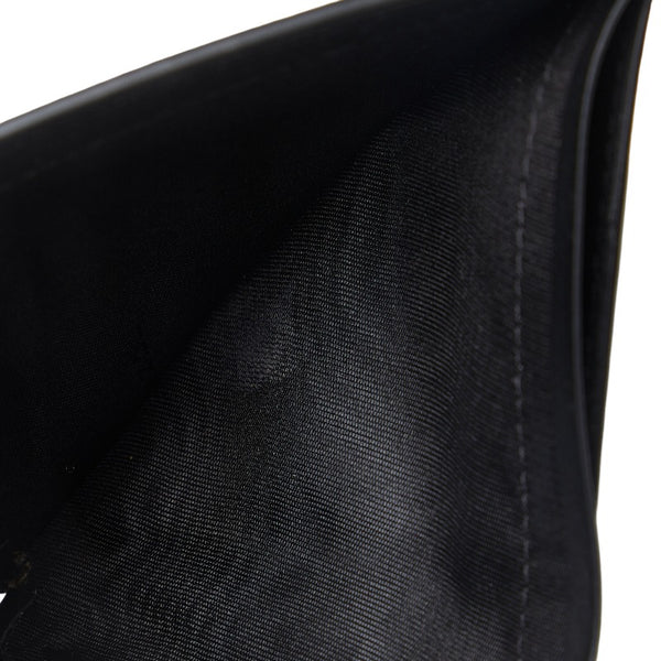 フェンディ モンスター バグズアイ 二つ折り財布 7M0169 ブラック レザー メンズ FENDI 【中古】