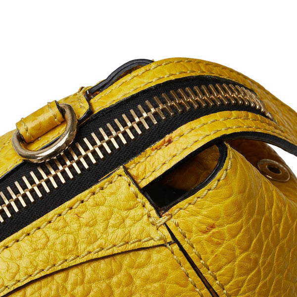 バーバリー トートバッグ ショルダーバッグ 2WAY イエロー レザー レディース BURBERRY 【中古】