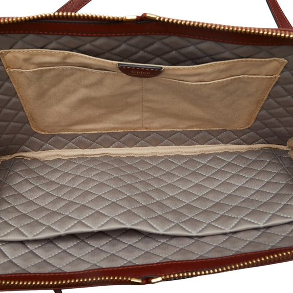 クロエ チェーン ショルダーバッグ ブラウン レザー レディース Chloe 【中古】