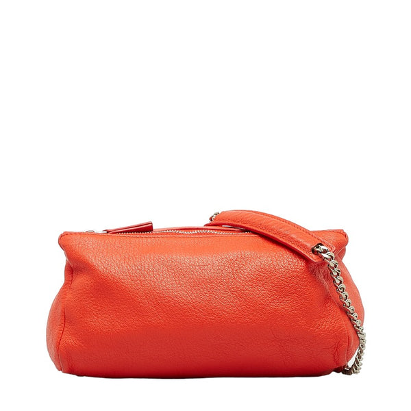 ジバンシー パンドラバッグ チェーン ショルダーバッグ オレンジ レザー レディース Givenchy 【中古】