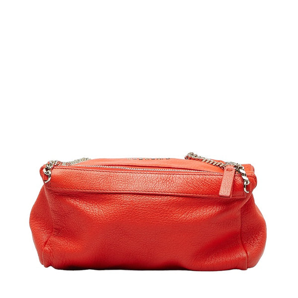 ジバンシー パンドラバッグ チェーン ショルダーバッグ オレンジ レザー レディース Givenchy 【中古】