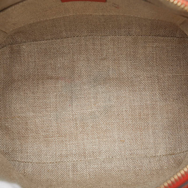 グッチ マイクログッチシマ ハンドバッグ ショルダーバッグ 2WAY 449654 オレンジ レザー レディース GUCCI 【中古】