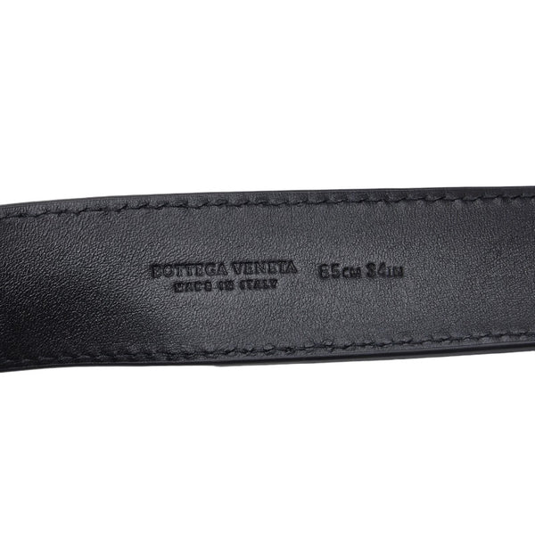 ボッテガヴェネタ イントレチャート ベルト 85/34 ブラック ゴールド レザー メンズ BOTTEGAVENETA 【中古】