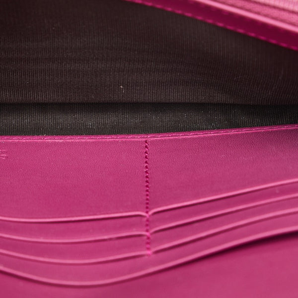 グッチ GGスプリーム コンチネンタルウォレット 長財布 410100 レッド ベージュ PVC レザー レディース GUCCI 【中古】