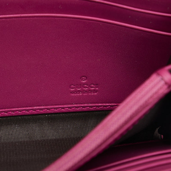 グッチ GGスプリーム コンチネンタルウォレット 長財布 410100 レッド ベージュ PVC レザー レディース GUCCI 【中古】