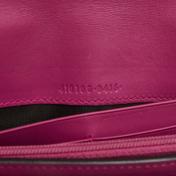 グッチ GGスプリーム コンチネンタルウォレット 長財布 410100 レッド ベージュ PVC レザー レディース GUCCI 【中古】