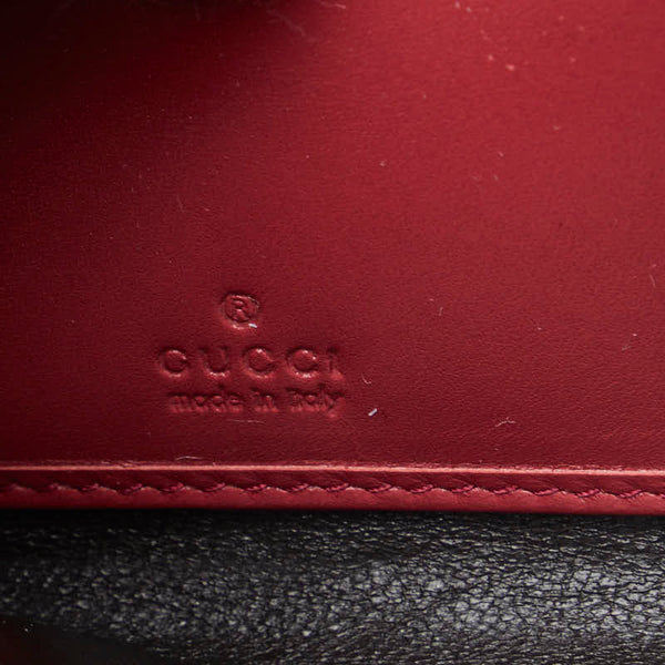 グッチ GGインプリメ ラウンドファスナー 長財布 212110 レッド PVC レザー レディース GUCCI 【中古】