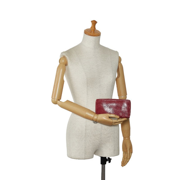 グッチ GGインプリメ ラウンドファスナー 長財布 212110 レッド PVC レザー レディース GUCCI 【中古】