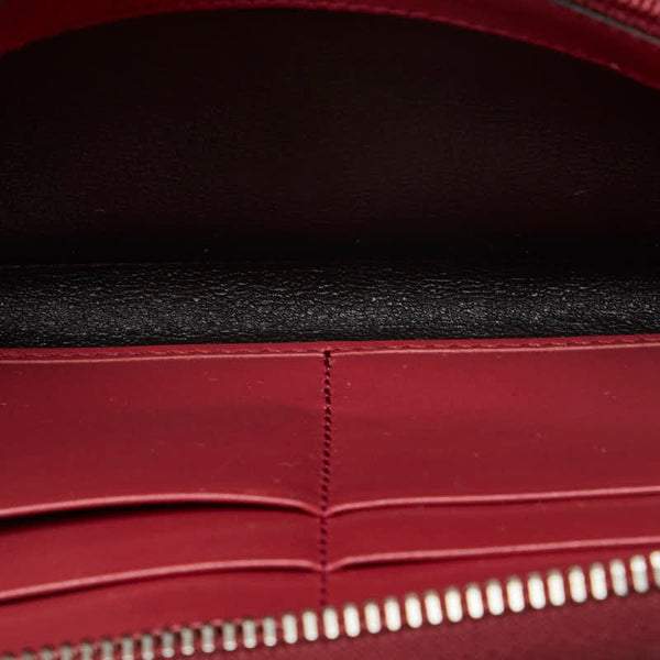 グッチ GGインプリメ ラウンドファスナー 長財布 212110 レッド PVC レザー レディース GUCCI 【中古】