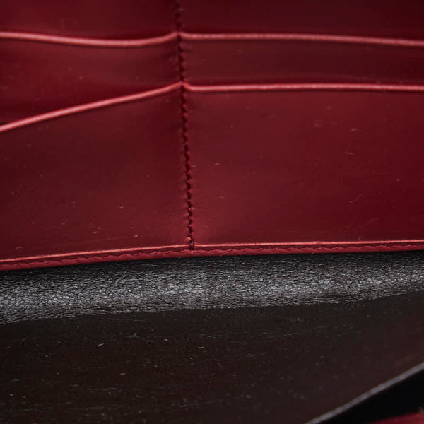 グッチ GGインプリメ ラウンドファスナー 長財布 212110 レッド PVC レザー レディース GUCCI 【中古】